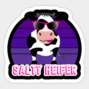 I'm Just a Salty Heifer Funny Sarcastic Salty AF Sticker